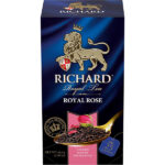 Richard "Royal Rose", black tea with rose petals, 25 sachets.
