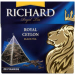 Richard "Royal Ceylon", black tea in pyramids, 20x1.7g